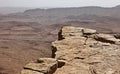 Machtesh Ramon - erosion crater in the Negev desert, the most picturesque natural landmark of Israel Royalty Free Stock Photo